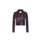 Blakely Leather Biker Jacket - Plum Sangria (PRE-SALE)