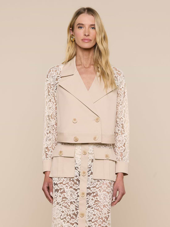 Novelle Lace Trench
