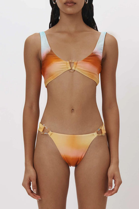 Laguna Paisley Twist Front Bralette & Shirred Hipster Bikini Set -  ShopperBoard