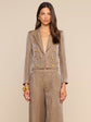 Inez Cropped Blazer - Latte/Gold (PRE-SALE)