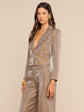 Inez Cropped Blazer - Latte/Gold (PRE-SALE)
