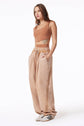 OSLO FRENCH TERRY WIDE TRACK PANT - SNOW (PRE-SALE) WASH TAN