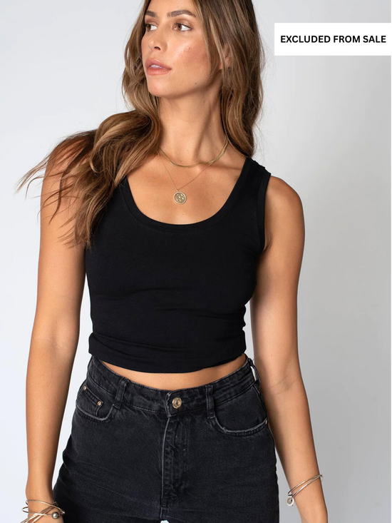 Crop Tank - Black