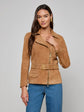 Dinah Suede Biker Jacket