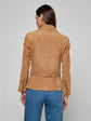 Dinah Suede Biker Jacket