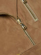 Dinah Suede Biker Jacket