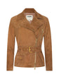 Dinah Suede Biker Jacket