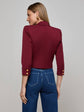 Kumi Cropped Jacket - Black Cherry