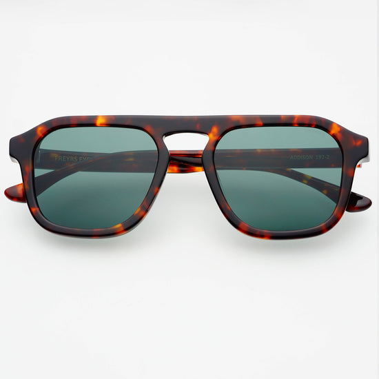 Addison Aviator Sunglasses - Tortoise / G15 (PRE-SALE)