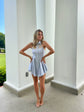 Poplin Halter Dress - East Hampton Stripe