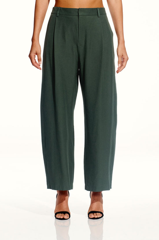 Pintuck Trouser - Thyme