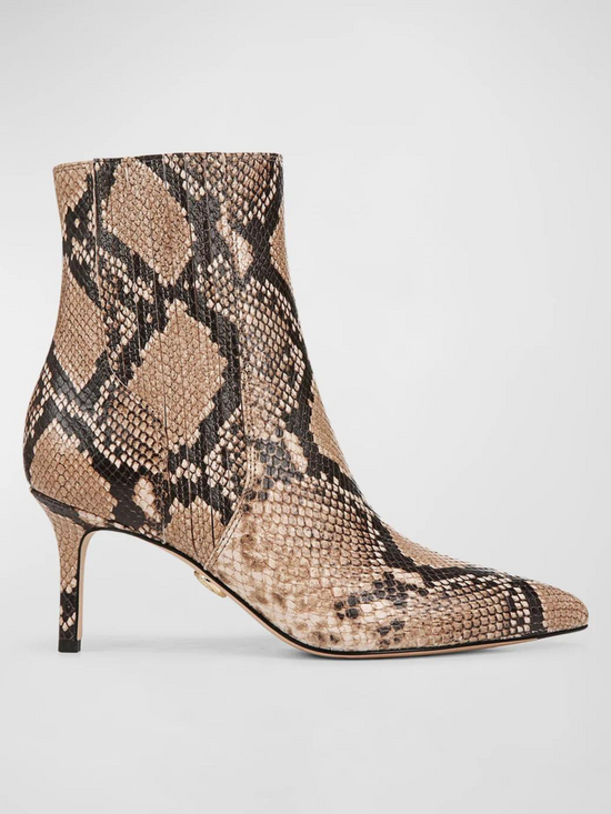 Lisa Stiletto Booties - Snake