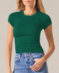 Amber Fitted Tee - Jade