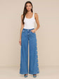 Jennings Snap Wide-Leg Jean