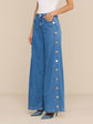 Jennings Snap Wide-Leg Jean
