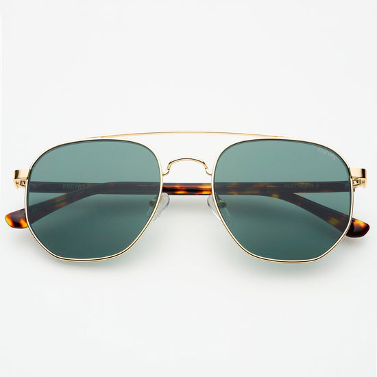 Austin Aviator Sunglassess - Gold / Green (PRE-SALE)