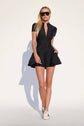 VIENNA LOW-ZIP CORSET DRESS - BLACK (PRE-SALE)