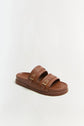 Aura Leather Pool Slide
