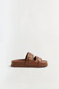 Aura Leather Pool Slide