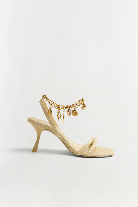 Caspian Raffia Strappy Heel