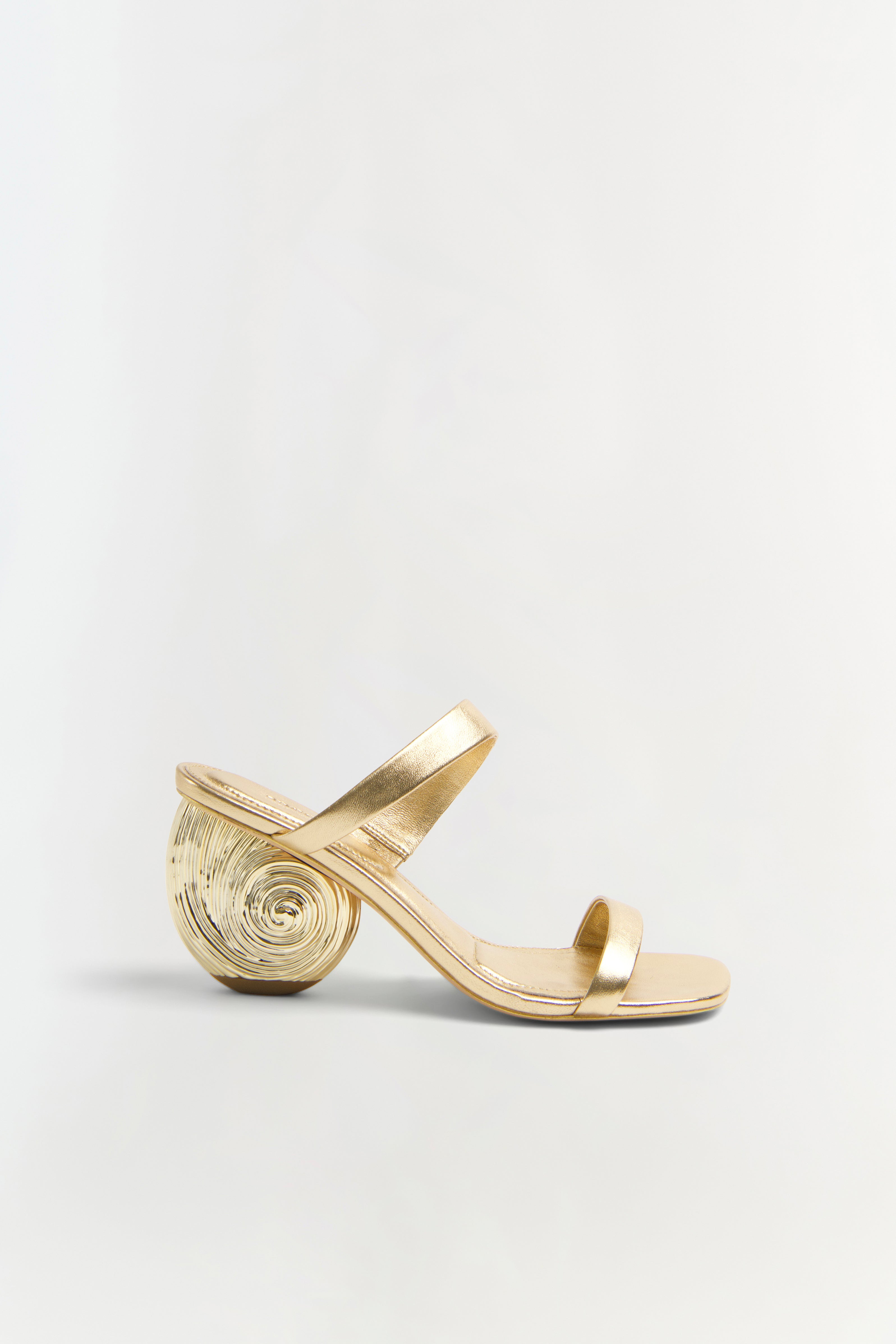 Marion Metallic Leather Shell Heel – Sultre Boutique
