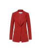 Long and Lean Dickey Jacket - Crimson