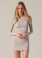 Monica Mini Dress - Heather Grey