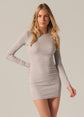 Monica Mini Dress - Heather Grey