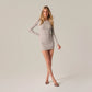 Monica Mini Dress - Heather Grey