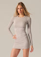 Monica Mini Dress - Heather Grey