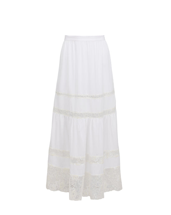 Adeline Maxi Skirt - Ivory (PRE-SALE)