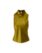 Tam Silk Sleeveless Top - Moss