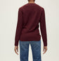 Coleta V-Neck Cashmere Sweater - Dark Currant