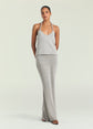 Kora Knit Maxi Skirt - Grey (PRE-SALE)