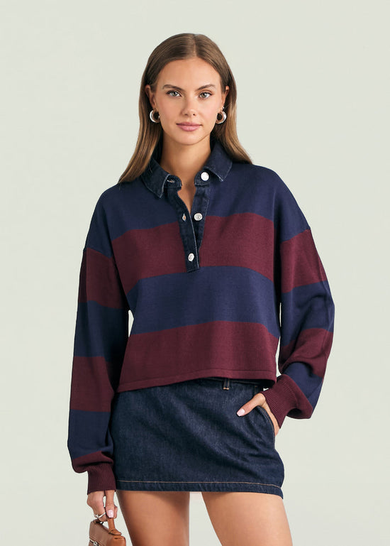 Filipa Top - Sapphire Stripe (PRE-SALE)