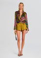 Kourt Blouse - Ochre Ornate Paisley (PRE-SALE)