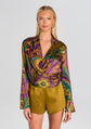 Kourt Blouse - Ochre Ornate Paisley (PRE-SALE)