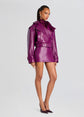 Valerie Leather Skirt - Violette