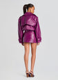 Valerie Leather Skirt - Violette