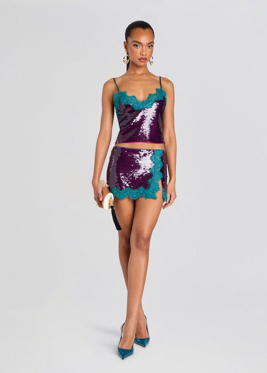 Morgen Sequin Skirt - Violette/Sarcelle (PRE-SALE)