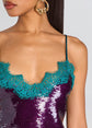 Mik Sequin Top - Violette/Sarcelle (PRE-SALE)