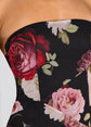 Nicole Silk Chiffon Dress - Noir Rose (PRE-SALE)