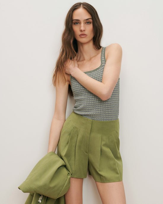 Gables Pleated Short - Cactus (PRE-SALE)