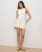 Craig Pleated Short - Ecru (PRE-SALE)