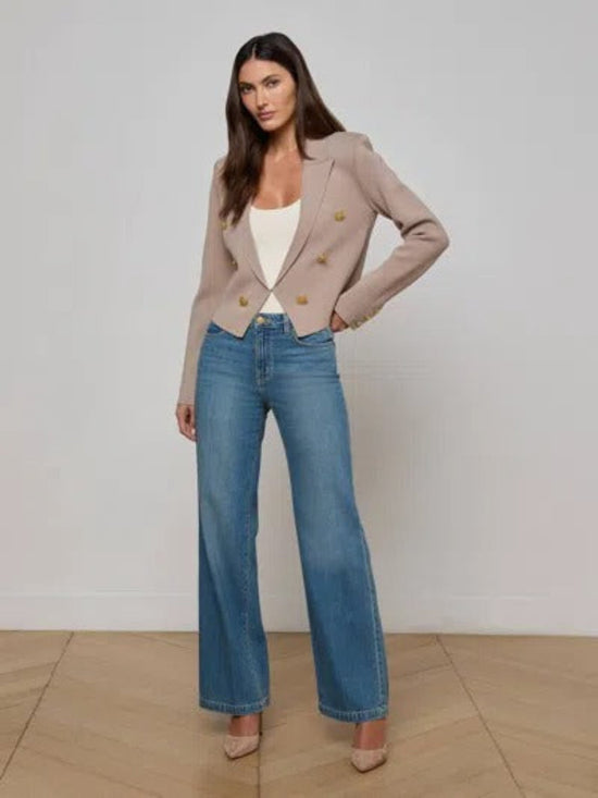 Elio Crop Knit Blazer