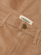 Marty Coated Flare Jean - Cappuccino Coated