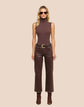 Wanda Coated Cropped Wide-Leg Jean (PRE-SALE)