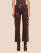 Wanda Coated Cropped Wide-Leg Jean (PRE-SALE)