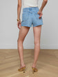 Clark Distressed Jean Short - Bellflower Destruct