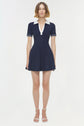 Page Knit Polo Mini Dress